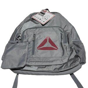 Reebok Oblivion Foggy Grey Backpack 18 x 13 x 4.75 Inch New Tags